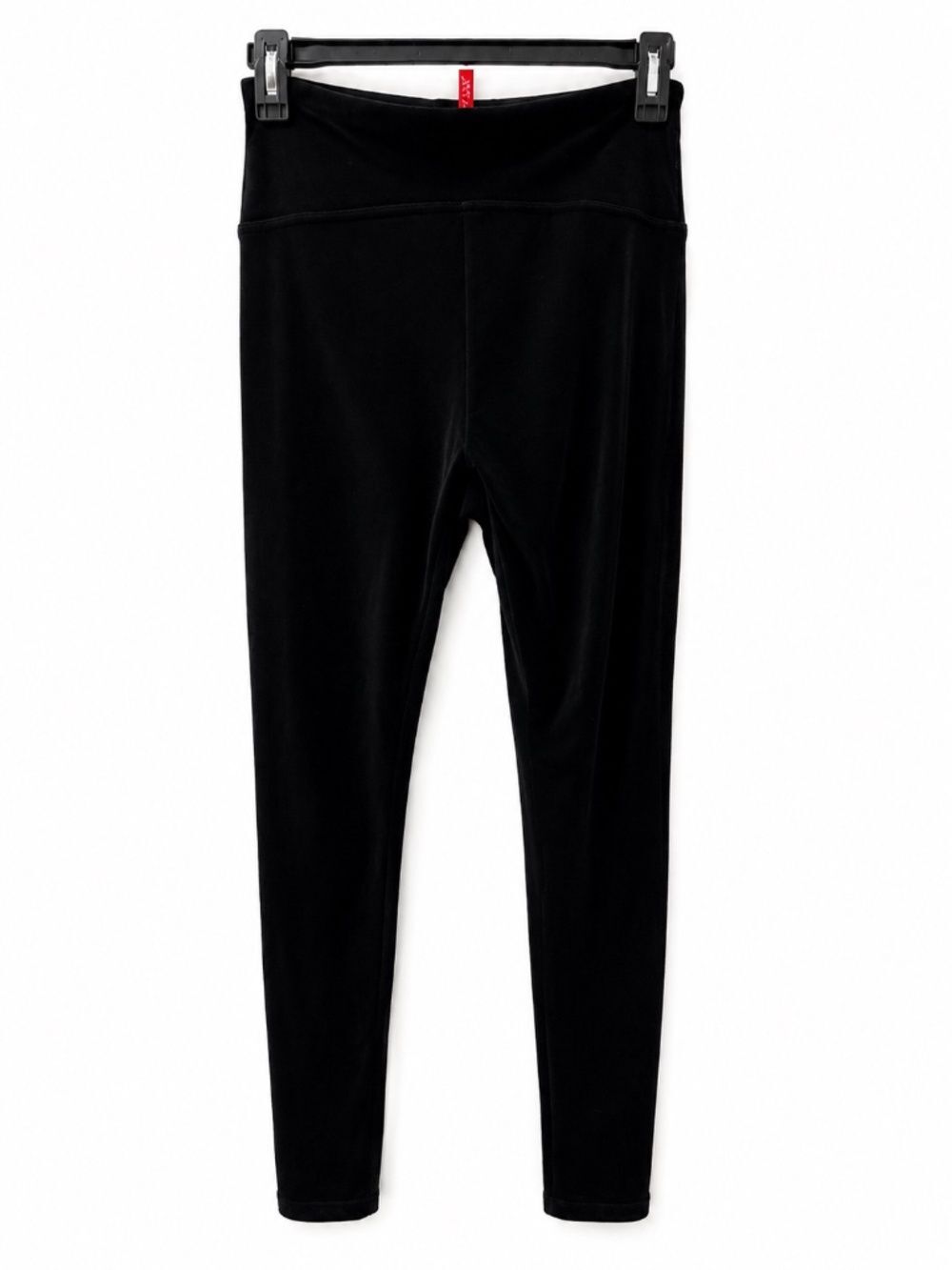 SPANX Black Velvet High Waist Leggings Size M